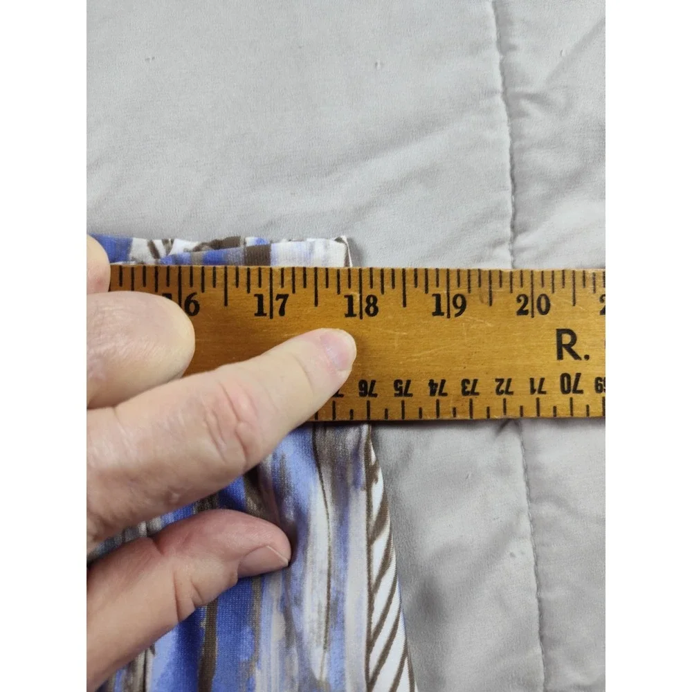 Chicos Size 3 Maxi Skirt Womens Black White Striped Geometric‎ Split Long L